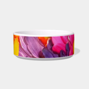 Écuelle Bouquet coloré Plat pour animaux
