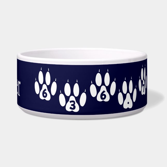 Écuelle Bowl Dewey Chien personnalisé (Droite)