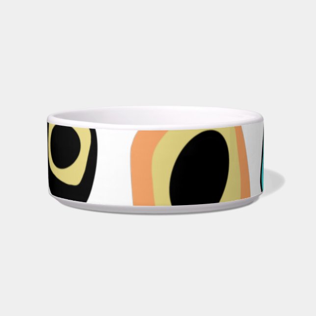 Écuelle Bowl géométrique pour animaux de compagnie du mili (Devant)