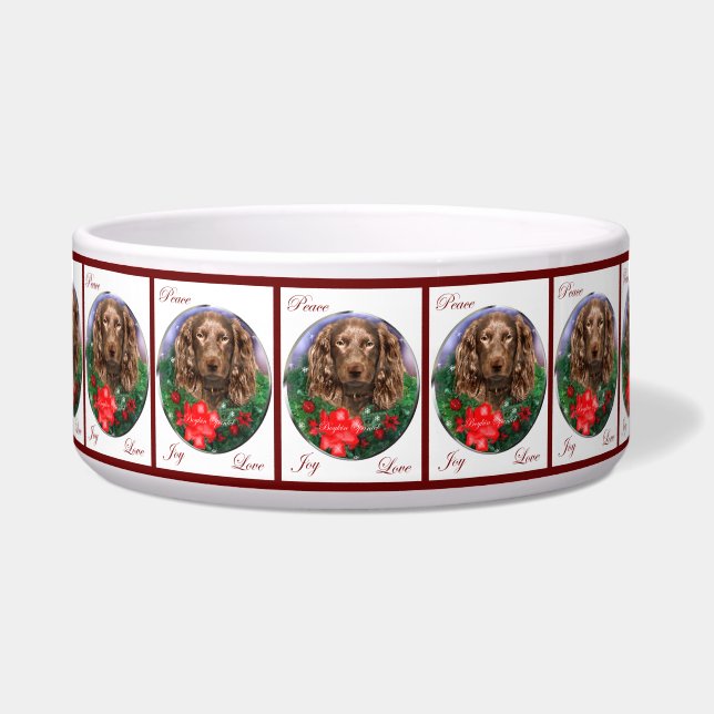 Écuelle Boykin Spaniel Christmas Chien Bowl (Devant)