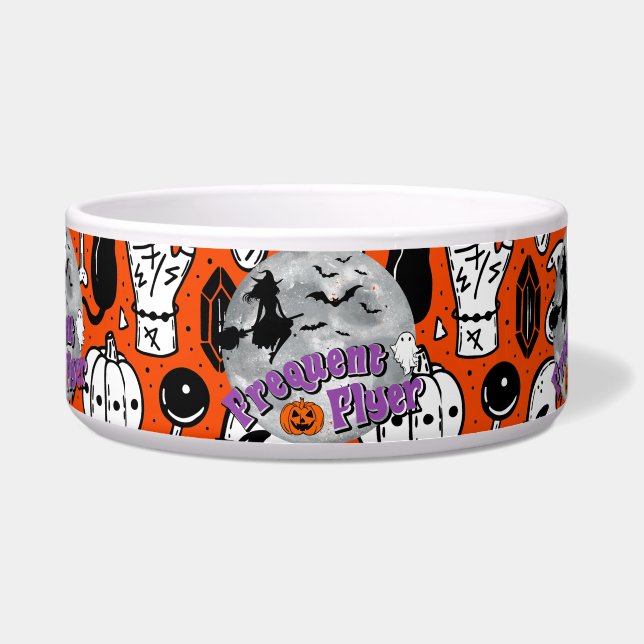 Écuelle Broomstick pour sorcière Halloween Circulaire fréq (Devant)