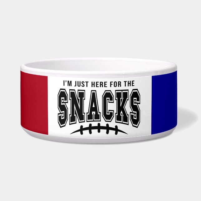 Écuelle Buffalo Bills Football Ici Pour Snacks Animaux (Devant)