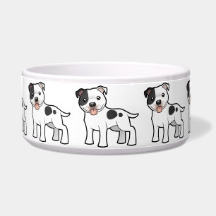Écuelle Bull-terrier du Staffordshire de bande dessinée