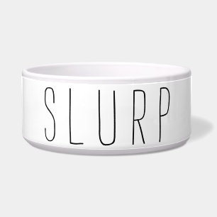 Écuelle BUVEZ BRUYAMMENT avec l'empreinte de patte