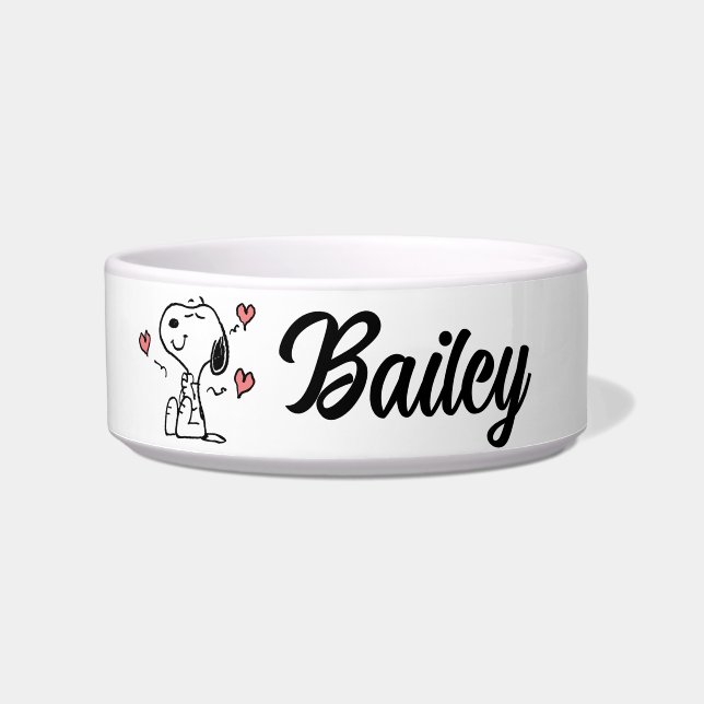 Écuelle cacahuètes | Coeurs de snoopy (Devant)