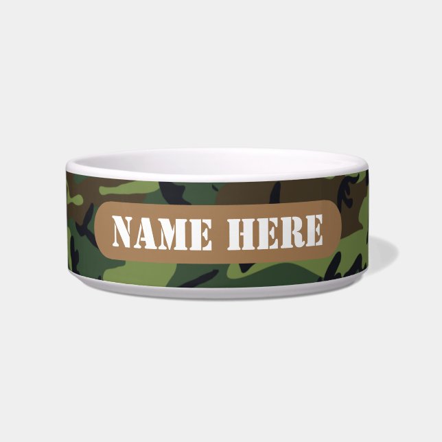 ÉCUELLE CAMO BOWL DE L'ARMÉE PERSONNALISÉE (Devant)