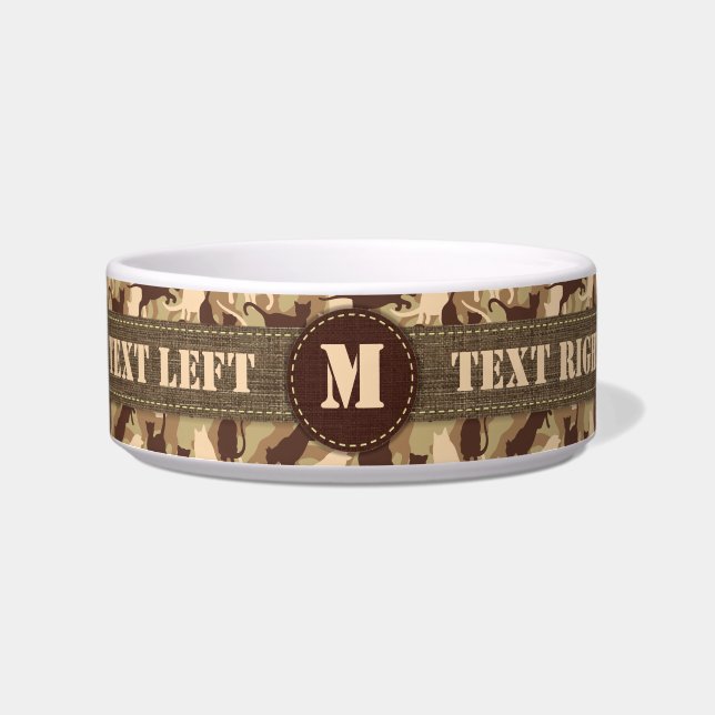 Écuelle Camouflage du désert des chats (Devant)