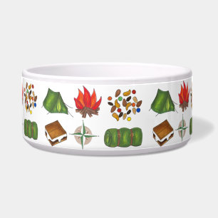 Écuelle Camp d'été Camping Compass Tente S'mores Pet Bowl