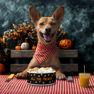 Écuelle Candy Corn Tous les traitements Halloween Chien Bo