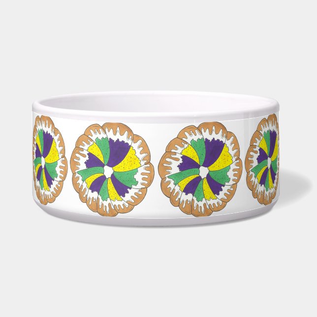 Écuelle Carnaval King Cake New Orleans NOLA Mardi Gras (Devant)