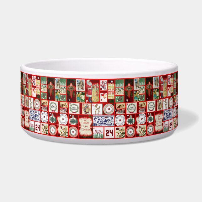 Écuelle Carrés de l'illustration de Noël (Devant)