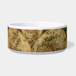 Écuelle Carte du monde vintage