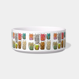 Écuelle Carton de chats mignons