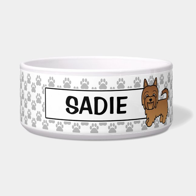 Écuelle Carton rouge Terrier australien (Devant)