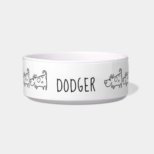 Écuelle Cartoon personnalisé Chien en céramique Pet Bowl