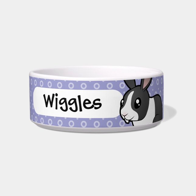 Écuelle Cartoon Rabbit (cheveux lisses à l'oreille agitée) (Devant)