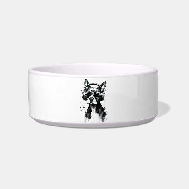 Écuelle Casque de chien cool Cute Animaux de compagnie enc (Devant)