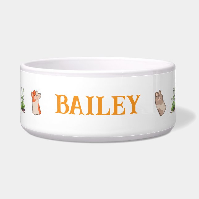 Écuelle Cat Paws Ceramic Pet Bowl (Devant)