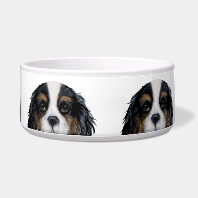 Écuelle Cavalier King Charles Spaniel Tricolore Bowls (Droite)