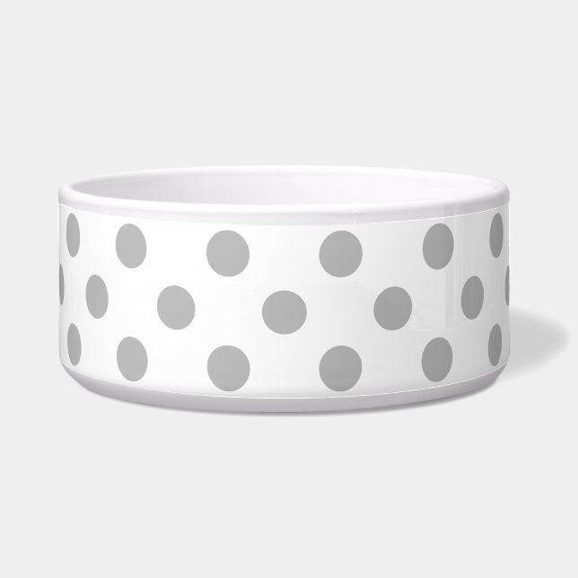 Écuelle Cercles Pois gris chrome (Devant)