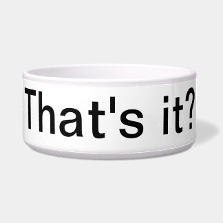 Écuelle C'est ça ? Boule simple pour animaux