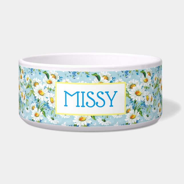 Écuelle Champ de marguerites Pet Bowl (Devant)