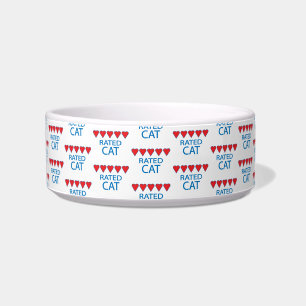 Écuelle Chat à cinq coeurs