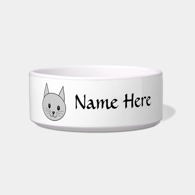 Écuelle Chat gris (Devant)