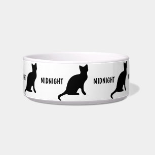 Écuelle Chat noir personnalisé