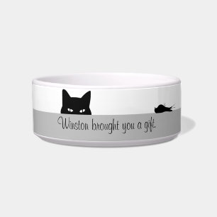 Écuelle Chat Sournois Vous a Apporté un Cadeau
