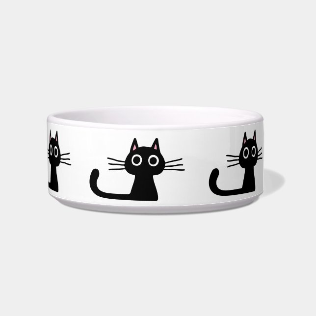 Écuelle Chats à Kitty Black Quirty | Fun Feline Pet Disque (Droite)