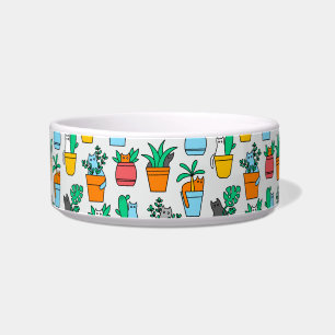 Écuelle Chats dans les pots à fleurs