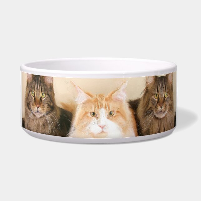 Écuelle Chats de ragondin du Maine (Devant)