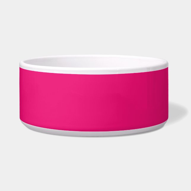 Écuelle Chaud rose fuchsia grand bol pour animal de compag (Devant)