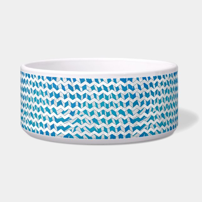Écuelle Chevron bleu et blanc Zebra (Droite)