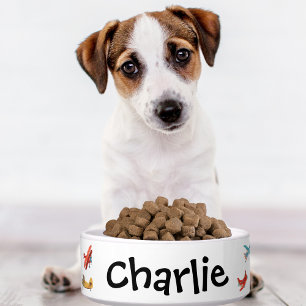 Écuelle Chien Chat Bowl Cute Aquarelle Nom de l'avion Pers