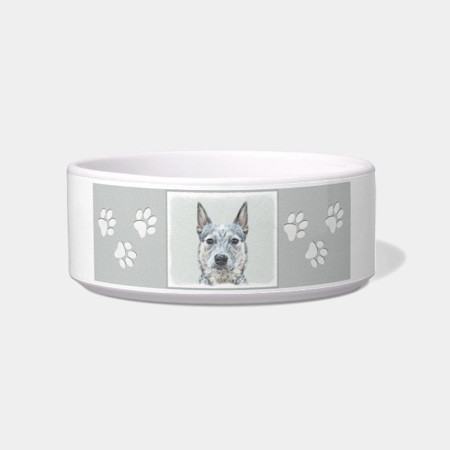 Écuelle Chien de bétail australien - Cute Original Dog Art (Droite)