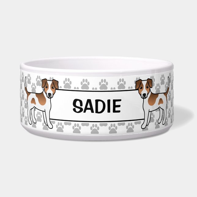 Écuelle Chien de ferme danois-suédois Brown avec pattes et (Devant)