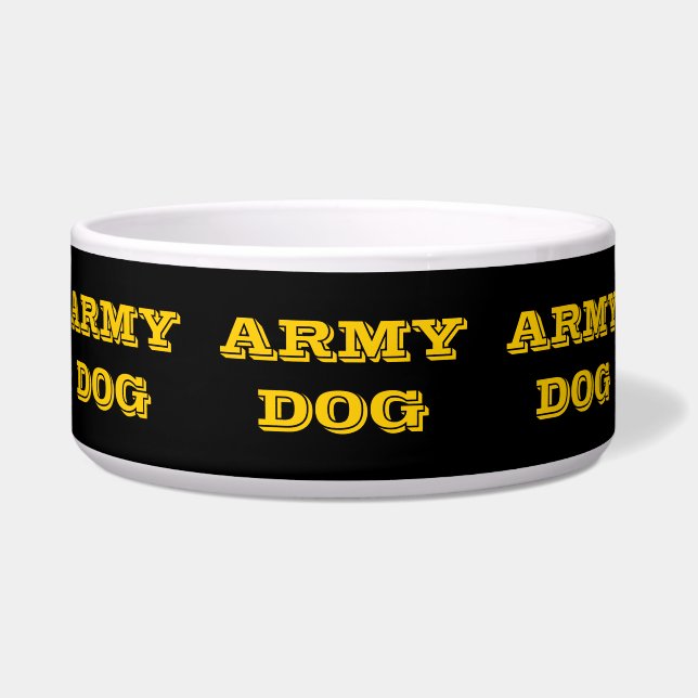 Écuelle Chien de l'armée de l'élevage du bol d'animaux (Devant)