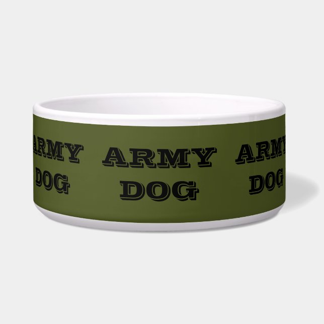 Écuelle Chien de l'armée du Pet Bowl (Devant)