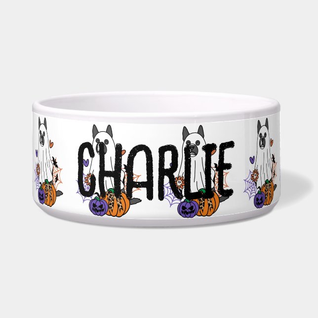 Écuelle Chien fantôme de Pitsky Halloween (Devant)