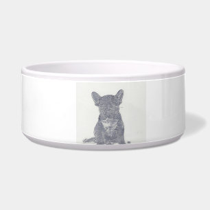 Écuelle Chien-taupe français mignon