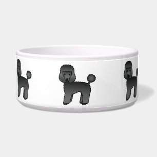 Écuelle Chiens caniches jouets de dessin animé noirs migno