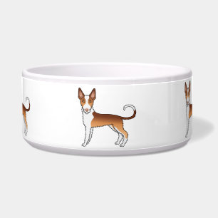 Écuelle Chiens de bande dessinée Ibizan Hound à poil dur r