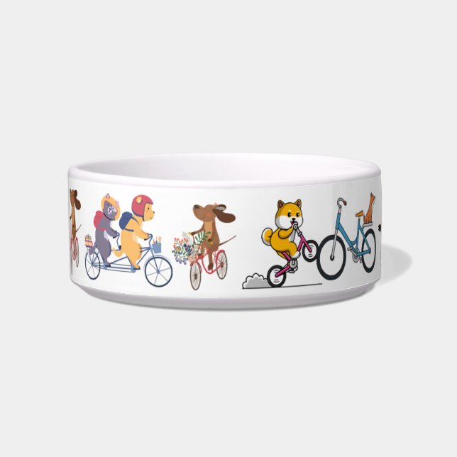 Écuelle Chiens sur roues (Devant)