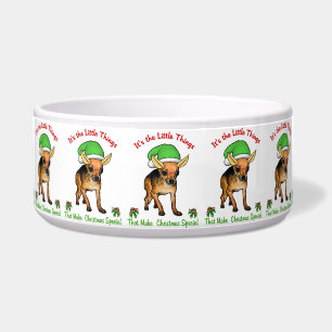 Écuelle Chihuahua Christmas Chig Bowl
