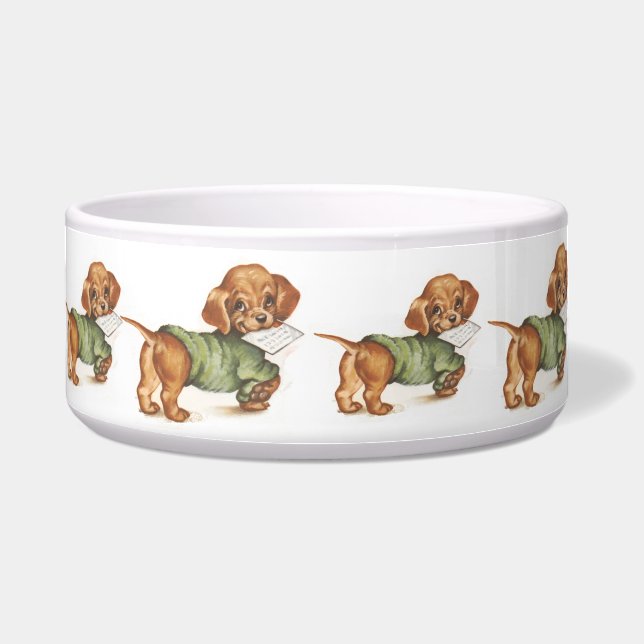 Écuelle Chiot d'art vintage (Devant)