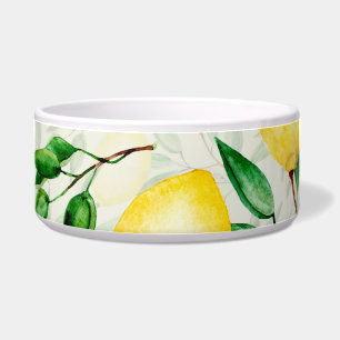Écuelle citrons aquarelle, motif de fruits sans soudure.