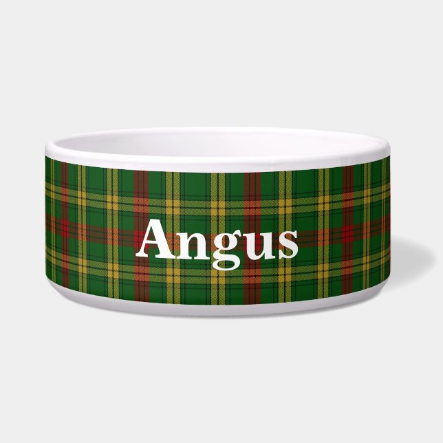 Écuelle Clan MacMillan Tartan personnalisé Plaid Pet Bowl (Devant)