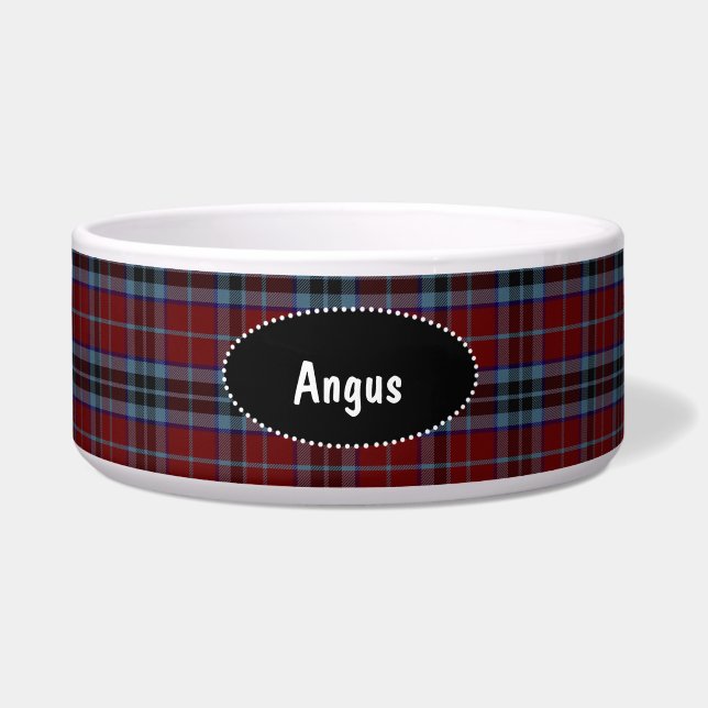 Écuelle Clan MacTavish Plaid Custom Dog Bowl (Devant)